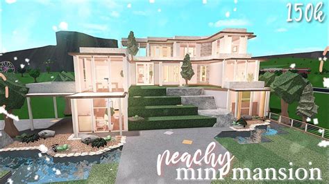 Bloxburg: Peachy Mini Mansion | Speed Build | House plans mansion, Mini mansion, Bloxburg homes