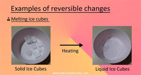 Reversible Changes or Physical Changes Examples Reversible Changes (2022)