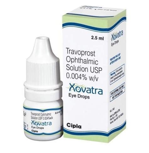 Travoprost (0.004% W/V) Eye Drops IP, Packaging Size: 2.5 ml at best price in Nagpur