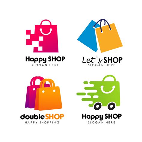 shopping store logo design vector 2506668 Vector Art at Vecteezy