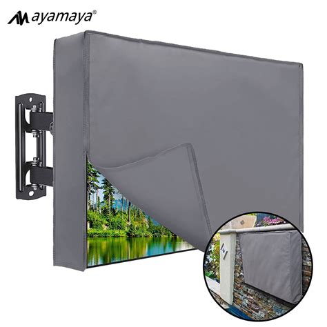 TV Cover Outside AYAMAYA Outdoor TV Cover with Zipper Waterproof ...