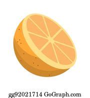 900+ Royalty Free Orange Fruit Sliced Vector Cartoon Clip Art - GoGraph