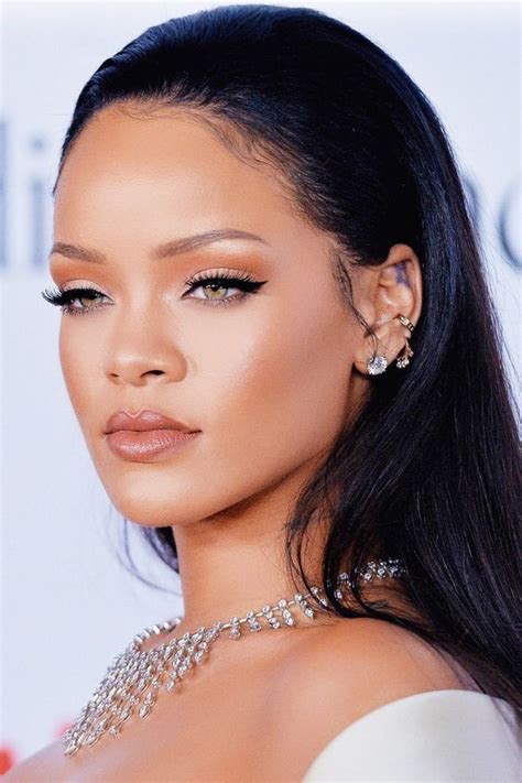 Rare collections of rihanna makeup looks, We Heart It | Rihanna Makeup ...