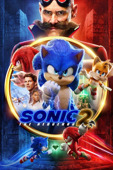 Sonic 2 Movie Poster Print 2022 Film Wall Art, Cinema A5 A4 A3 A2 A1 Maxi, Animation, Home Decor ...