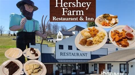 Hershey Farm Restaurant Dinner Buffet (Amish Country) Ronks Pa - YouTube