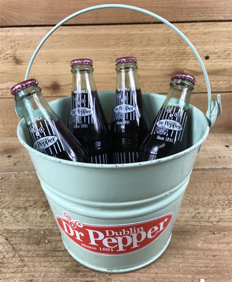 Original Dublin Dr Pepper Advertising Mint Tim Bucket and | Etsy | Dr pepper, Bottle logo ...