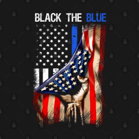 Back The Blue American Flag Vintage - Back The Blue American Flag ...