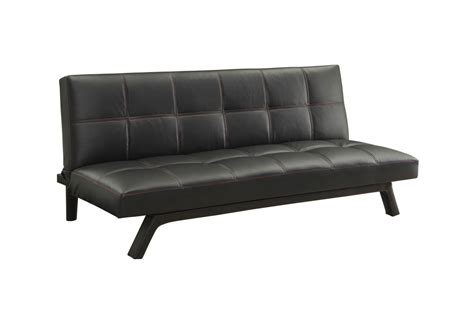 Black Leather Futon 500765 at Gardner-White