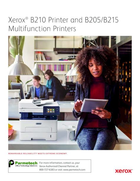 (PDF) Xerox B210 Printer and B205/B215 Multifunction Printers...Xerox ® B210 Printer and B205 ...