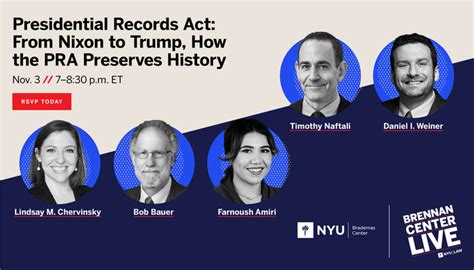 Presidential Records Act: From Nixon to Trump, How the PRA Preserves History | Brennan Center ...