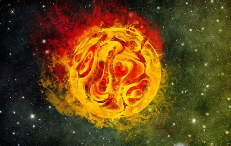 Fire planet on Behance