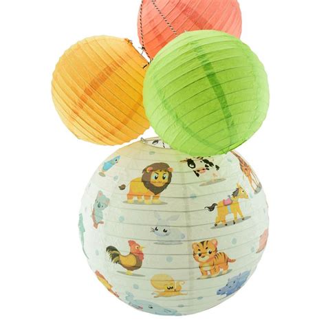 Cute Animal Parade Paper Lantern Nursery Room Decor | Paper lanterns ...