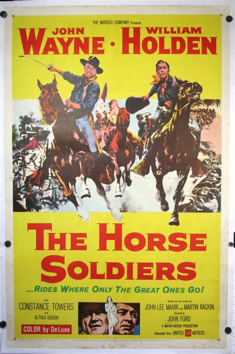 HORSE SOLDIERS, John Wayne Original Movie Poster - Original Vintage ...