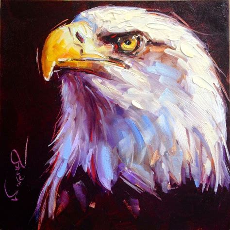 Olga Paints: ORIGINAL CONTEMPORARY BALD EAGLE PAINTING by OLGA WAGNER ...