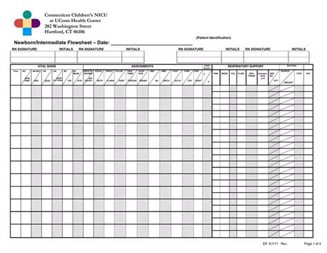 Icu Flowsheet ≡ Fill Out Printable PDF Forms Online