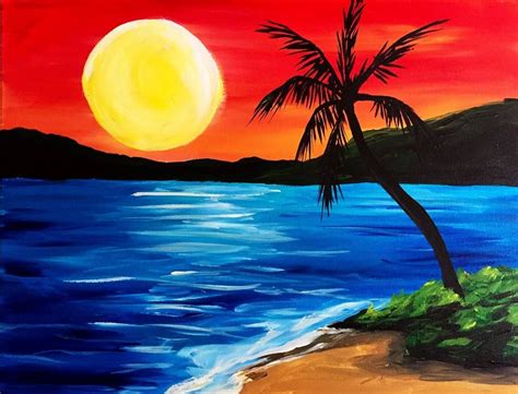 Catalina Sunset in 2023 | Sunset canvas painting, Beach art painting, Sunset painting