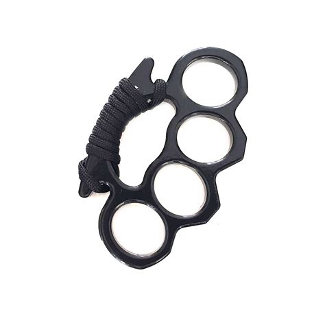 Buy Black Knuckle Punch With String for Martial Arts and Self Defense ...