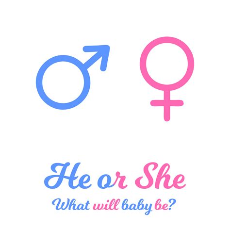 Blue and pink gender signs. Baby boy or girl coming soon 2970901 Vector Art at Vecteezy