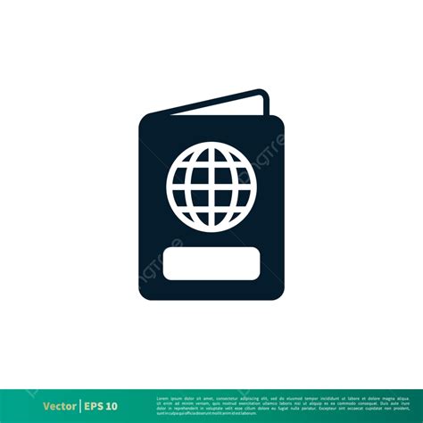 Passport Illustration Vector PNG Images, Passport Icon Vector Logo Template Illustration Design ...