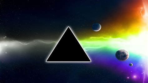 Triangular symbol, The Dark Side of the Moon, Pink Floyd, triangle, space HD wallpaper ...