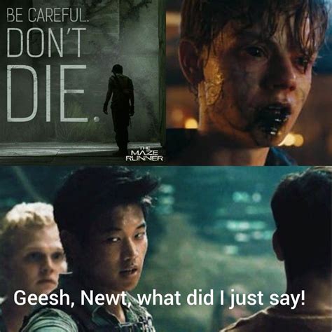 Is this the quote that went through everyone else mind when Newt died ...