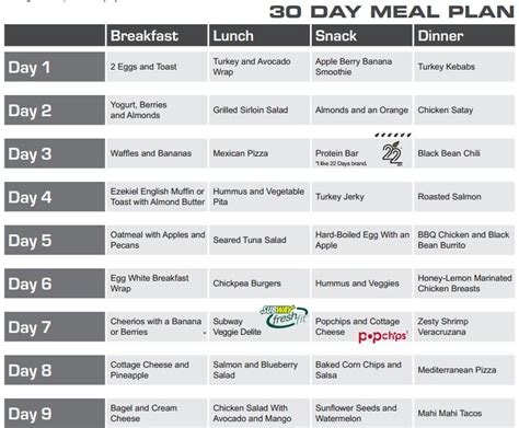 30-Day Meal Plan - 9+ Examples, Format, Pdf, Tips