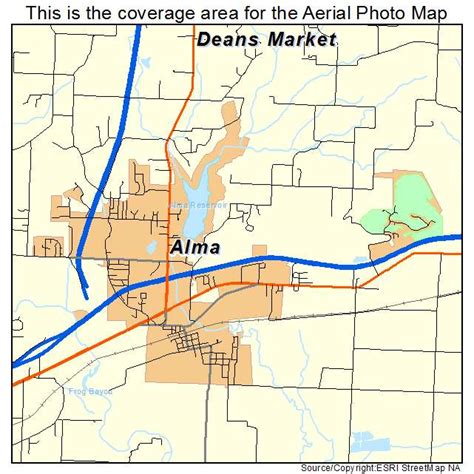 Aerial Photography Map of Alma, AR Arkansas