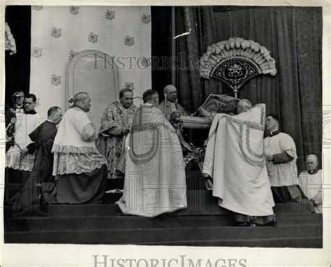 1954 Press Photo Pope Pius XII, Canonization Ceremony - Historic Images