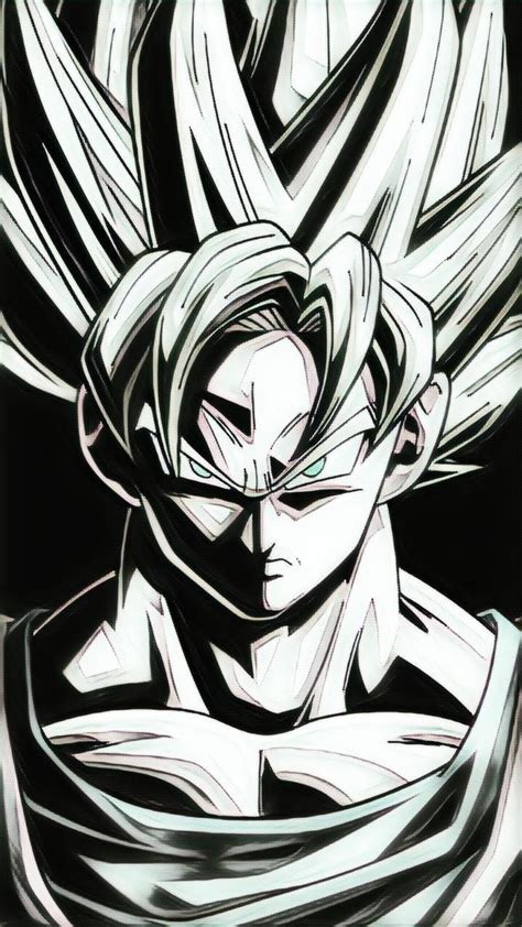 32 Best Free Goku Black and White Wallpapers - WallpaperAccess