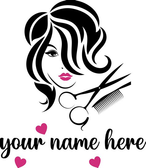 Personalized beauty hair salon shop window sticker - TenStickers