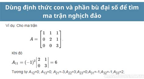 Ma trận nghịch đảo là gì? Cách tính ma trận nghịch đảo