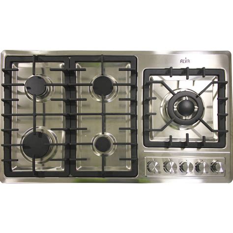 90cm 5-BURNER GAS HOB - STAINLESS STEEL – Alva Lifestyle