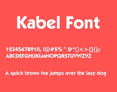 Kabel font | free download for WEB