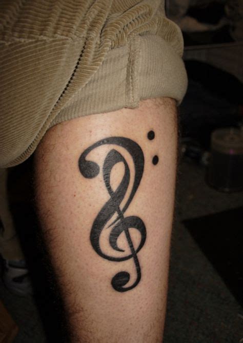 11 Best Treble And Bass Clef Tattoo ideas | treble clef tattoo, tattoos, music tattoos