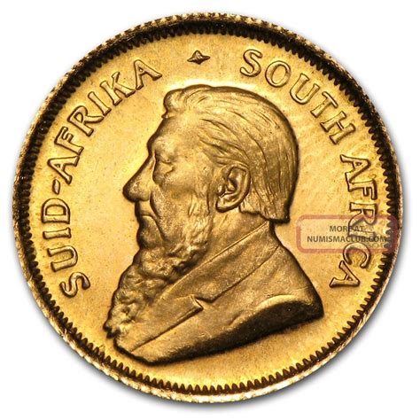 1/10 Oz Gold South African Krugerrand Coin - Random Year