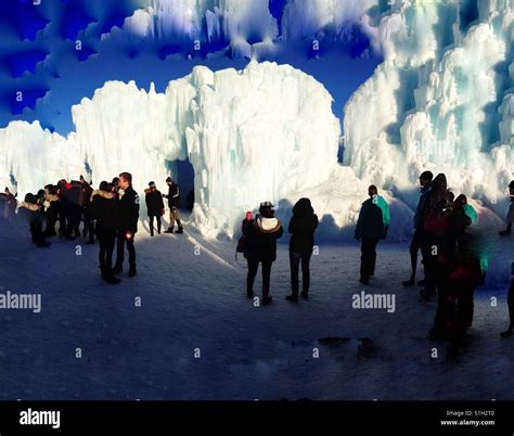 Ice Castle, Edmonton, Alberta, Canada Stock Photo - Alamy