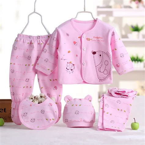 5pcs/Set Baby Boy Clothes New Born Girl Clothes Baby Clothing Set ...