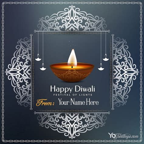 Write Name on Diwali Wishes Card Images | Diwali wishes, Happy diwali wishes images, Diwali ...