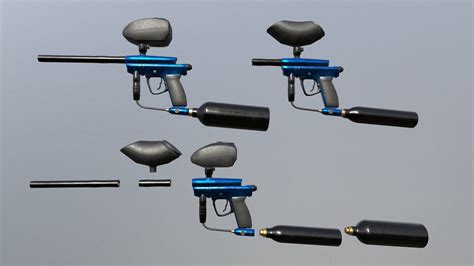 3D model Modular Paintball Gun VR / AR / low-poly | CGTrader