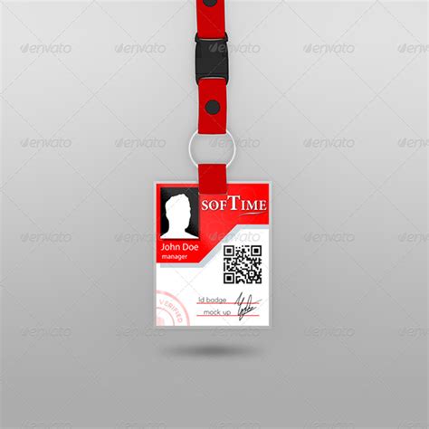 16 ID Card Template Photoshop Images - Adobe Photoshop, Free Employee ID Badge Template and PSD ...