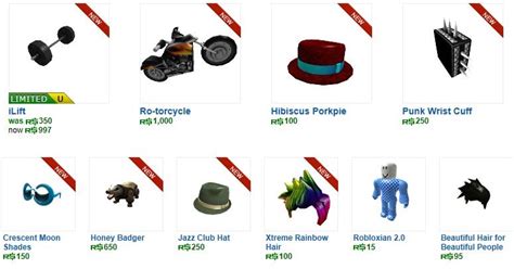 Unofficial Roblox: New catalog items on ROBLOX!