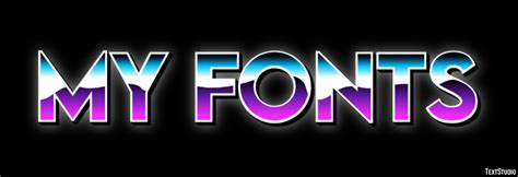 My Fonts Text Effect and Logo Design Font