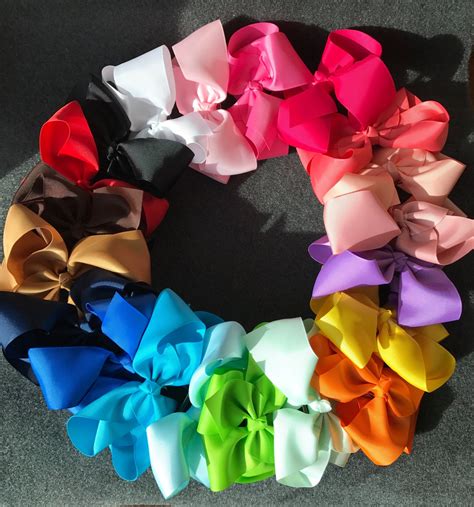 Set of 20 Large Hair Bows 6 Inch Bows Large Hair Bows 6 | Etsy