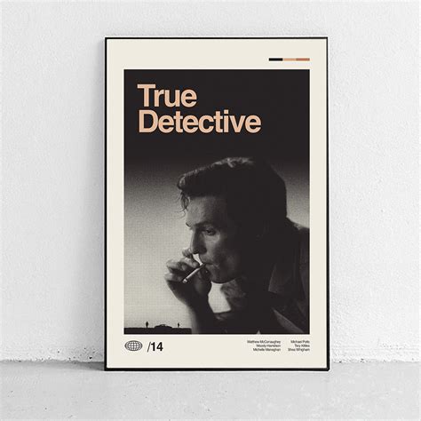 true detective poster midcentury modern art – Sandgrain Studio