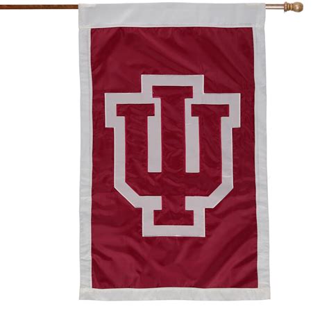 Indiana Hoosiers 28'' x 44'' Team Logo Applique Flag