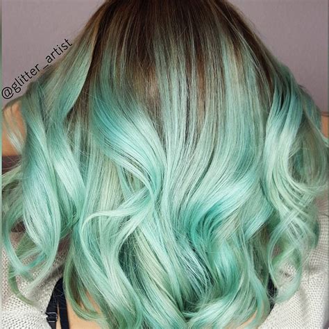 Mint Green Hair | Mint green hair, Long hair styles, Hair styles