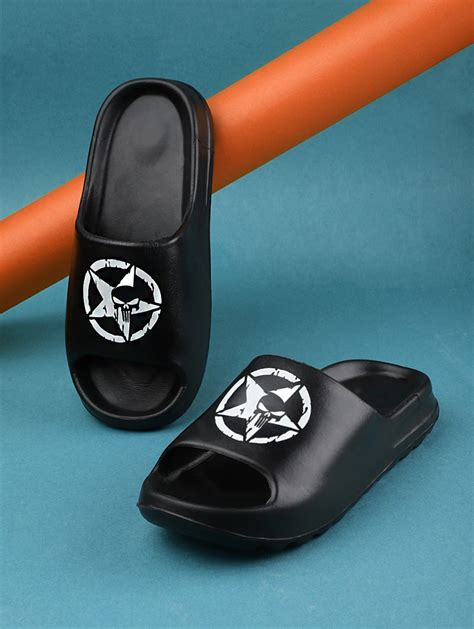 Buy online Black Croslite Slip On Flip Flops from Slippers, Flip Flops & Sliders for Men by ...