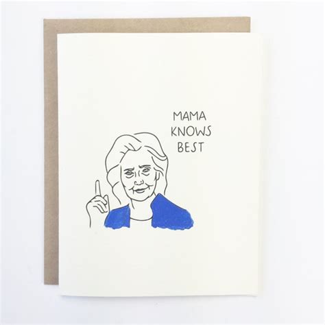 HILLARY CLINTON Birthday Card Hillary 2016 Election Donald