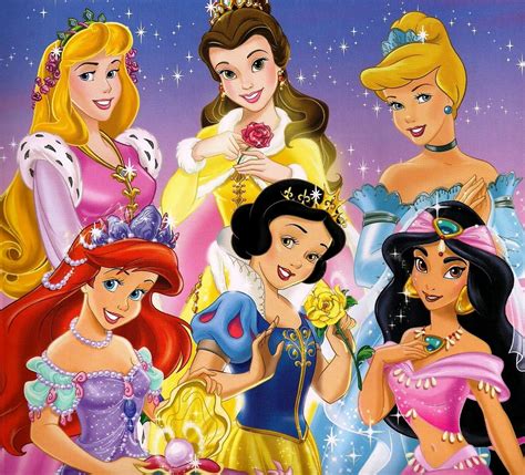 Aurore, Ariel, Belle, Blanche-Neige, Cendrillon et Jasmine | Disney ...