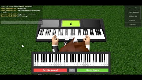 Perfect by Ed Sheeran Roblox Piano Tutorial | Sheets in Description ...